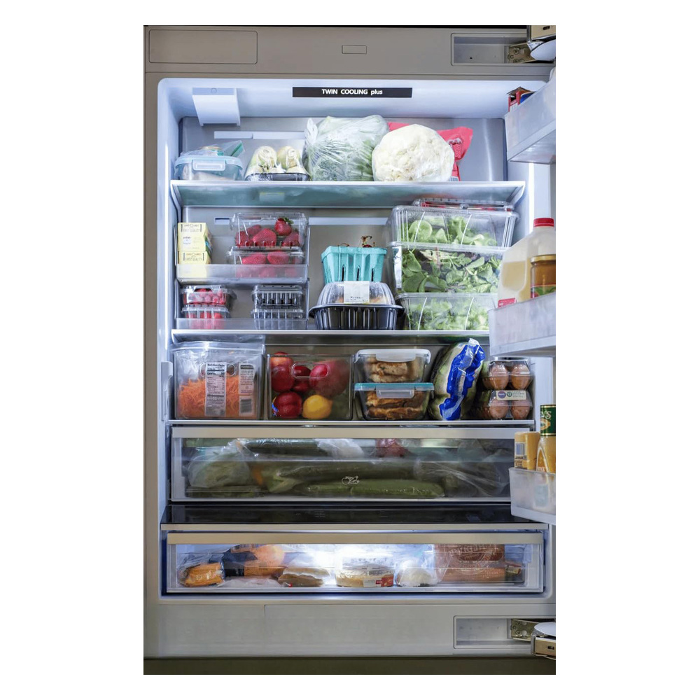 Savalo S36BFR700IMBIP 700 Series 36 inch Bottom Freezer Refrigerator with 19.8 cu. ft. Total Capacity, Sabbath Mode, Internal Water Dispenser, Ice Maker, Energy Star, in Panel Ready